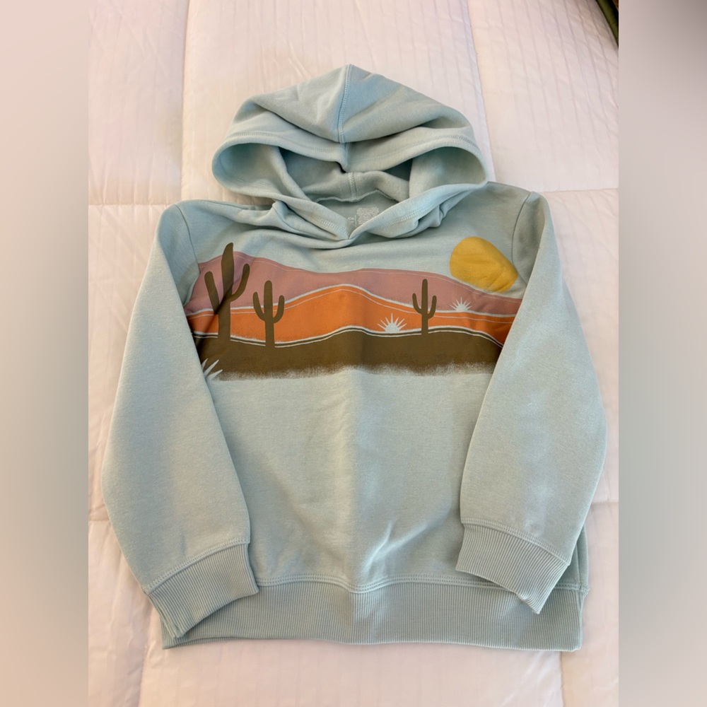 Little Co. by Lauren Conrad Light Blue Hoodie Sweatshirt Sz 5